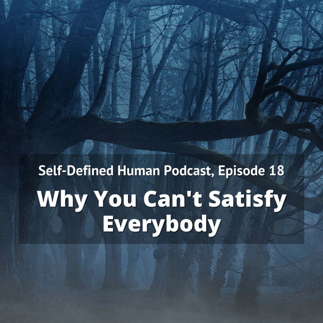 Self-Defined Human Podcast, Episode 18: Why You Can't Satisfy Everybody
